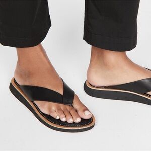 RAG & BONE PARKER SANDAL Black Leather Women's Sandals Size 7.5